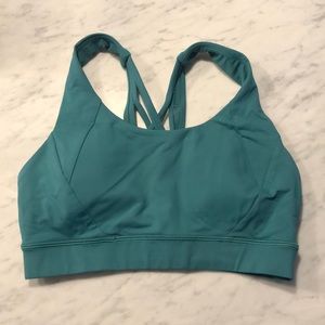 Teal Lulu Sports Bra